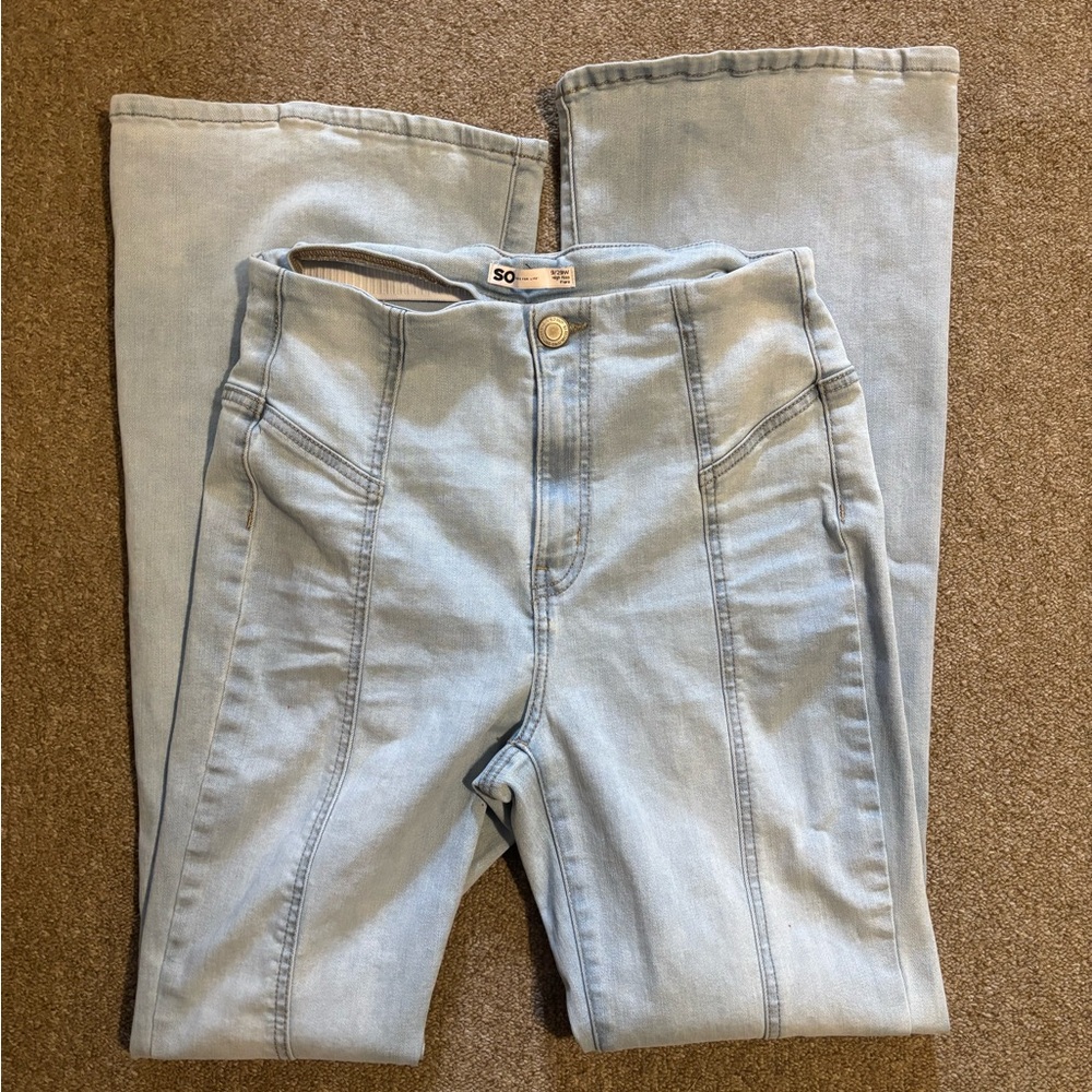 SO Women's Light Blue Bootcut Jeans